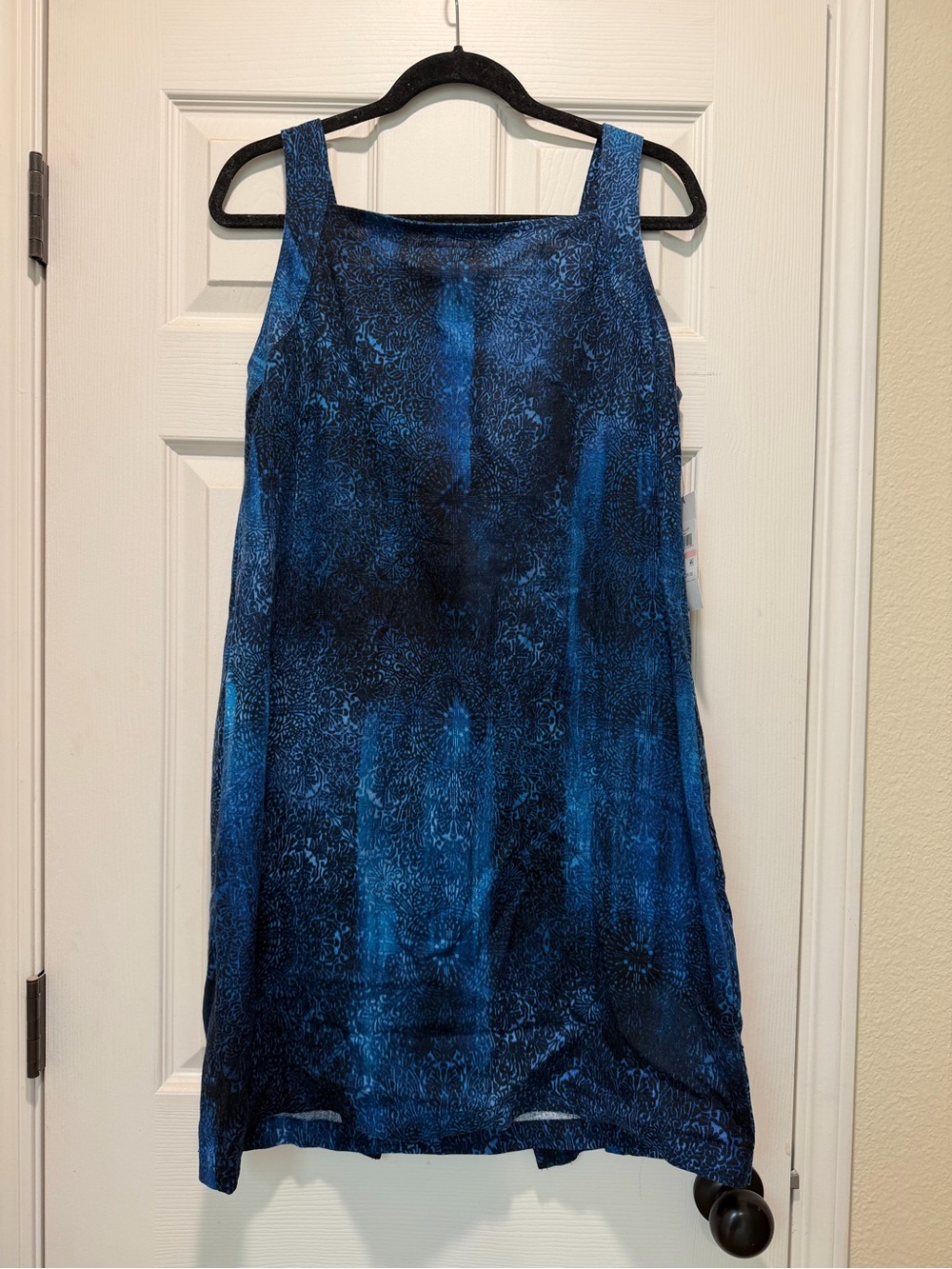 DKNYC Navy and Blue Sleeveless Mini Shift Dress